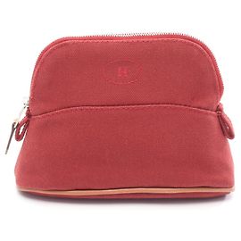Hermes Hermès Bolide Pouch 15 Mini Bag Brown Red Dark red