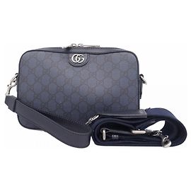 Gucci GG Marmont Supreme Shoulder Bag - Navy Navy blue