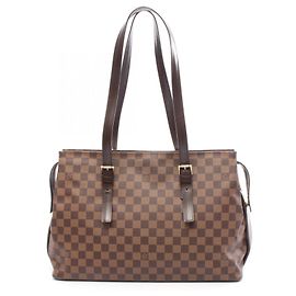 Sac à main Chelsea Louis Vuitton Marron Damier ebène