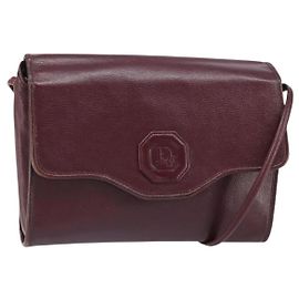 Christian Dior Cuir Vintage Bordeaux