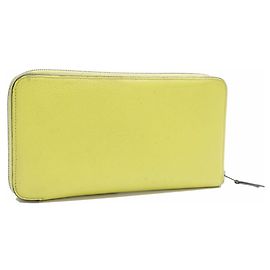 Hermès Hermes Azap Long Wallet in Soufre Yellow Epsom Leather Other Yellow