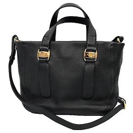 Salvatore Ferragamo Vara Handbag/Shoulder Bag Black