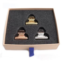 Fermaglio per capelli Shubh Nanogram di Louis Vuitton GP Accessories Argento Rosa D'oro