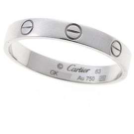 Cartier Love Ring Small Model in 18K White Gold Golden