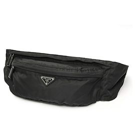 Prada Nylon Belt Bag Black Black