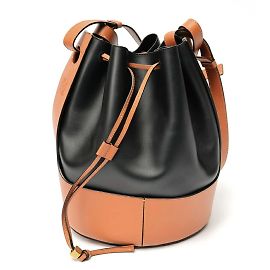 Loewe Balloon Tasche Medium Schulter Braun Schwarz