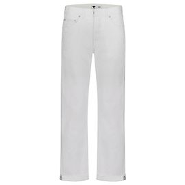 Jeans boyfriend blancs Dior avec bande J'Adiore Blanc
