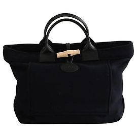 Longchamp Bolsa tote de lã azul Azul