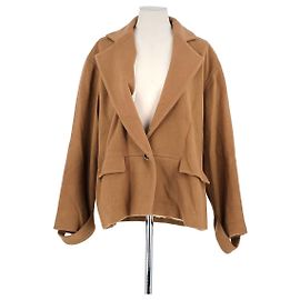 Margaux Lonnberg Brown wool coat Brown