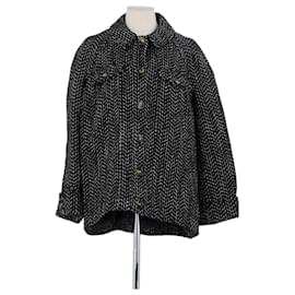 Bash Black Cotton Coat Black