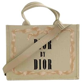 Dior Medium Book Tote Beige Beige