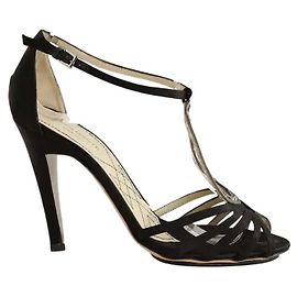 Alberta Ferretti Schwarze Wildlederabsätze Schwarz