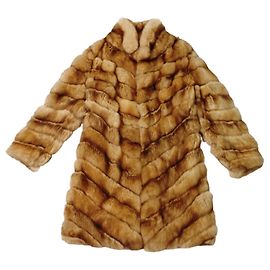 Christian Dior Sable Fur Coat Brown