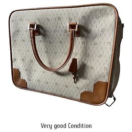 Borsa da viaggio a nido d'ape Christian Dior Beige