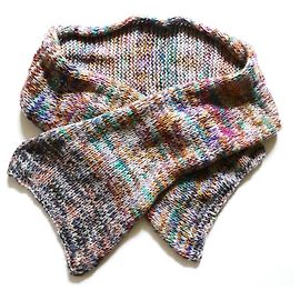Sciarpa in lana/paper tricotata a mano Dries Van Noten Autunno 2008 Multicolore