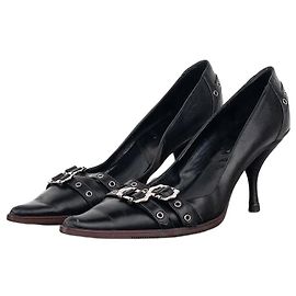 Dior by Galliano AW03 Bondage Pump Heels Black