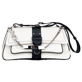 Bolsa de ombro em couro 'Hardcore Romance' da Dior por Galliano SS03 Branco