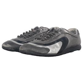 Prada 2000s Monte Carlo Driving Sneakers Silvery