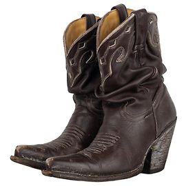 Botas de cowboy western Jean Paul Gaultier SS04 Marrom