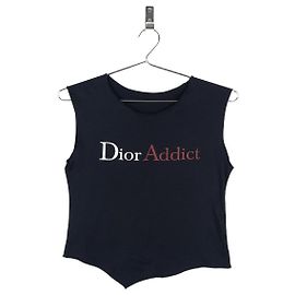 Dior di Galliano Canotta 'Dior Addict' anni 2000 Nero