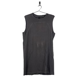 Camiseta sin mangas de paneles geométricos 'Island' SS13 de Rick Owens DRKSDHW Castaño