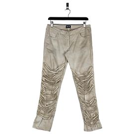 Jean Paul Gaultier 1990s Mummy Bondage-Strap Pants White