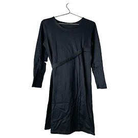 Helmut Lang AW96 Bondage Kleid mit Ellbogen-Schlitz Schwarz
