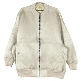 Rick Owens Runway SS22 FOGACHINE Jumbo `Peter´ Flight Bomber Jacket White