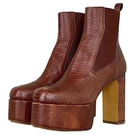 Rick Owens SS21 PHLEGETHON Muster Python Kiss Absätze Rot