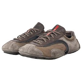 Baskets de conduite Monte Carlo Prada des années 2000 Marron