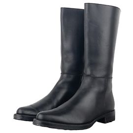 Botas de combate biker de punta afilada ‘Peco’ Miu Miu AW01 Negro