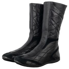 Prada 2000s Mid-Calf Boxing Racing Sneaker Boots Black