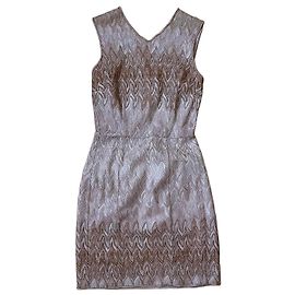 Missoni Zig Zag Strickkleid Braun Beige Golden
