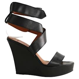 Givenchy Black leather heels Black