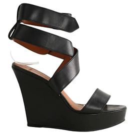 Givenchy Schwarze Lederabsätze Schwarz