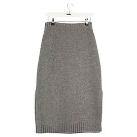 Inès de la Fressange Damia wool skirt grey Grey