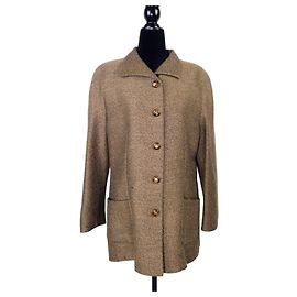 Valentino Garavani Valentino Miss V brown mélange jacket Brown
