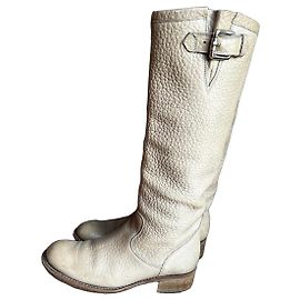 Free Lance Geronimo leather boots beige Beige