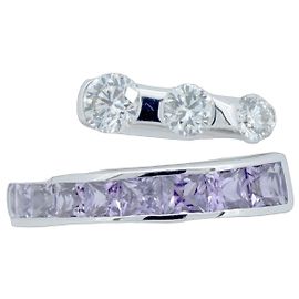 Autre Marque Joune Au750 Pink Sapphire Diamond Ring Pink