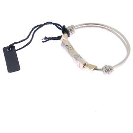 Prada Bracelet en cuir Doré
