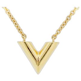Collier Essentiel V Louis Vuitton Doré