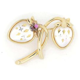 Spilla Mikimoto Au750 D'oro