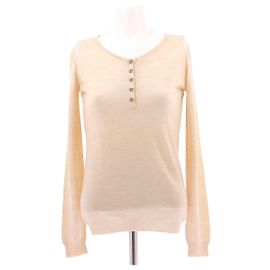 Chloé Cremefarbener Cashmere-Pullover Beige