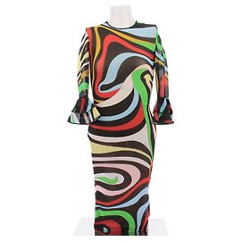 Emilio Pucci Buntes Kleid Mehrfarben