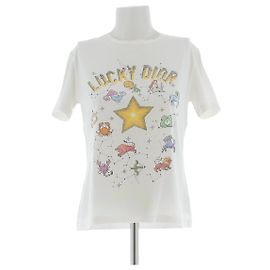 T-shirt Dior Lucky blanc en coton Blanc