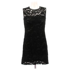 Prada Vestido de encaje negro Negro