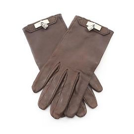 Gants Hermès Kelly Marron