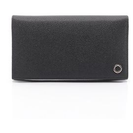 Bulgari Bvlgari Man Bifold Long Wallet in Black Leather Black
