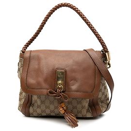 Bolsa Bella Flap de Gucci em lona GG bege Bege