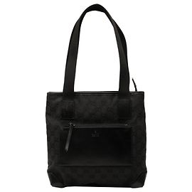 Gucci Black GG Canvas Tote Black